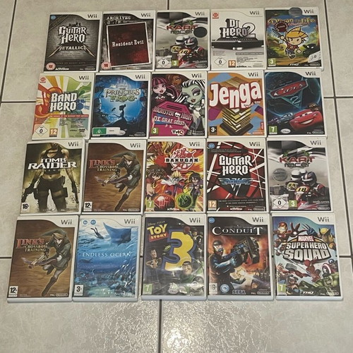 Wii games like new, pack of 20
