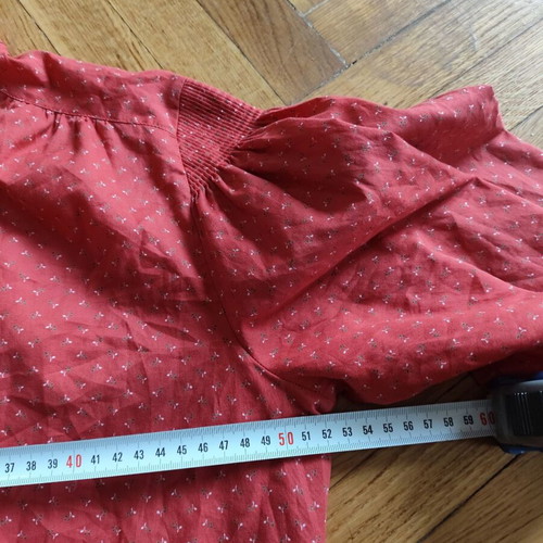 Original Distler lightweight cotton shirt with floral pattern like new, M/L