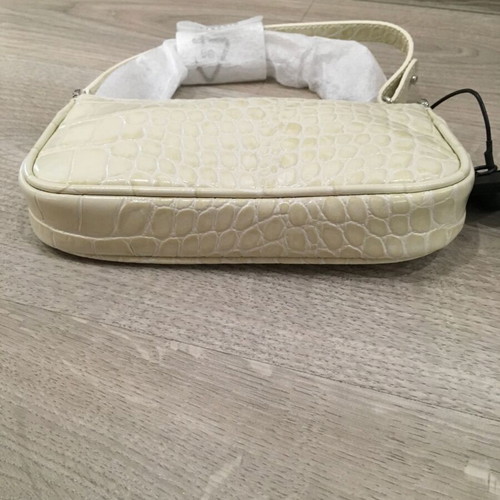 By Far Rachel Mini Bag New Beige With Metal Chain