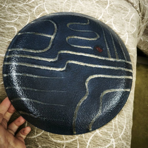 Murano glass modern platter like new