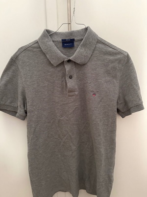 Μπλούζα polo Gant, κοντομάνικη, μέγεθος M, γκρι