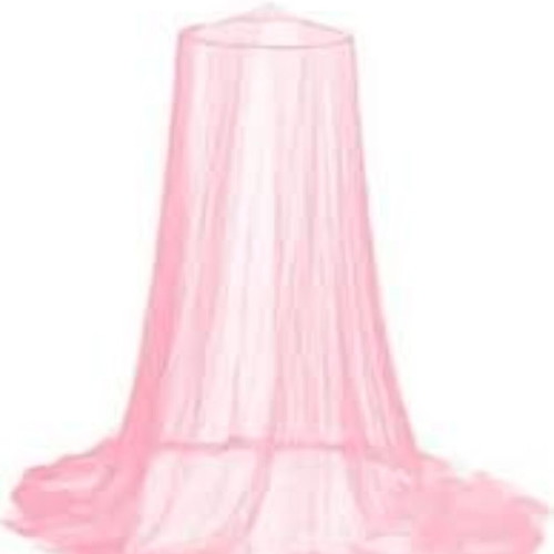 Mosquito nets fuchsia and white like new, set of 2