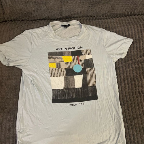 Short-sleeve t-shirt used, turquoise, size S