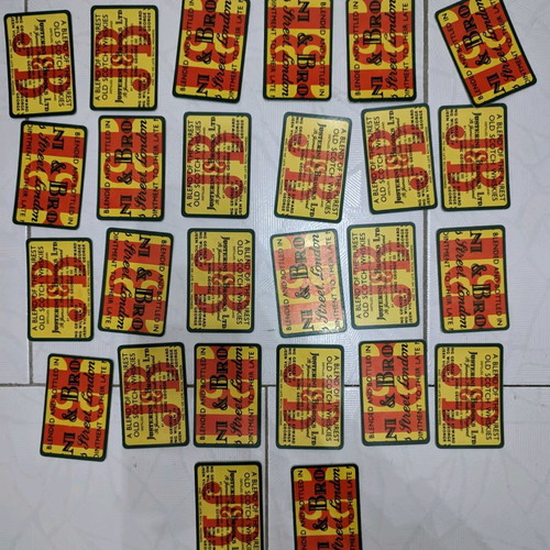 J&B playing cards used, collectible, worn condition
