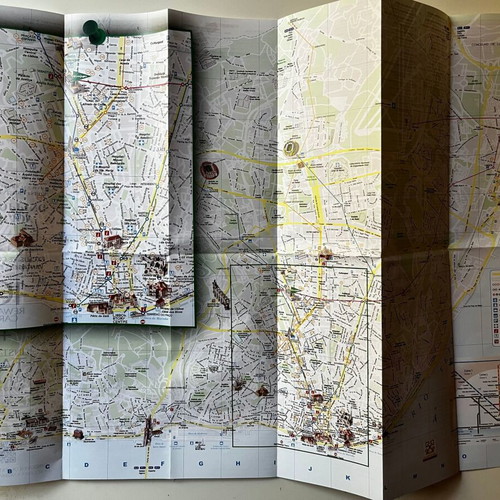 Lisbon City Map Portugal used