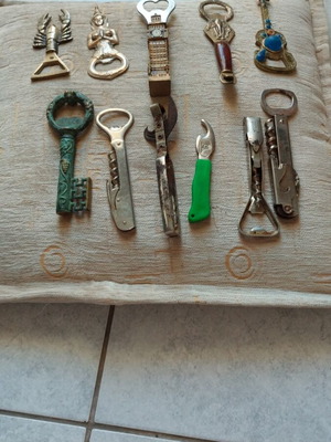 Old collectible bottle openers used