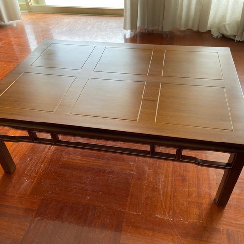 Solid Walnut Coffee Table Used 70s Vintage