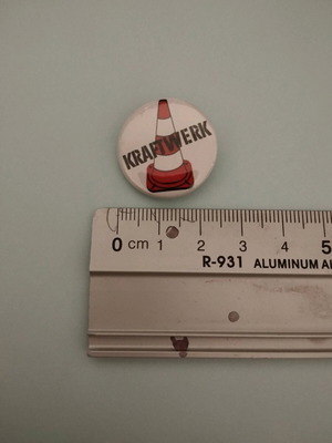 Kraftwerk Cone Pin new 1inch/25mm with safety pin