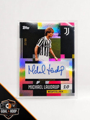 Topps Michael Laudrup autograph trading card 22/99 Juventus