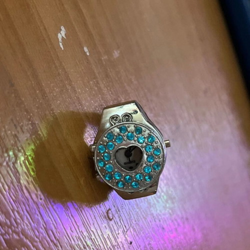 Vintage mini watch ring silver like new