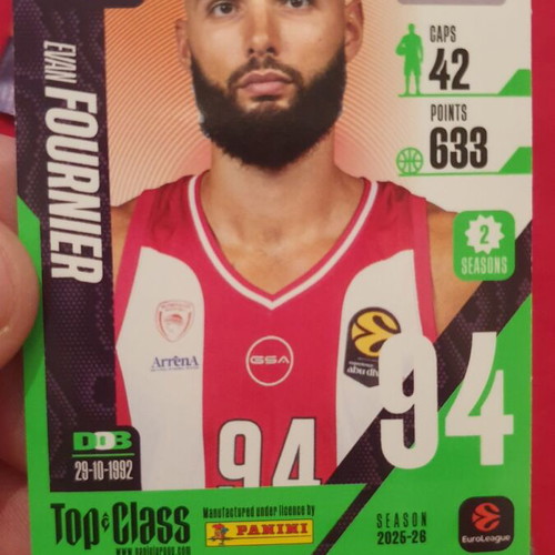 Top Class Panini Euroleague Basketball Cards 2026 New, Olympiakos BC