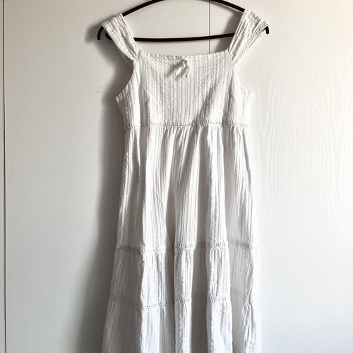 Zara white summer dress for girls aged 13-14 used