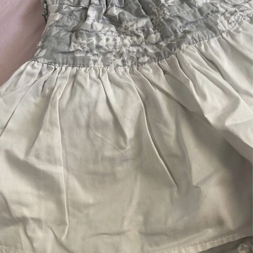 Alouette girls' skirt like new, white and gray, sizes 116-122 cm