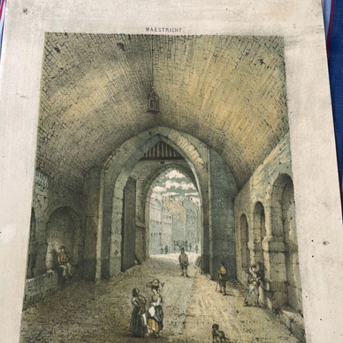 Vintage paper painting used