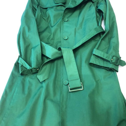 Talbots green trench coat with belt size M like new