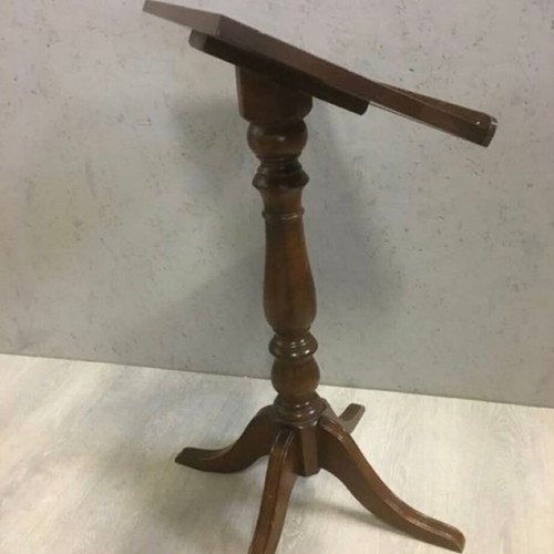 Wooden lectern used, English solid oak mid-20th century