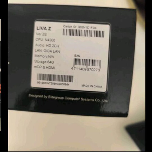 Mini PC LIVA ZE CPU N4200 64 GB new