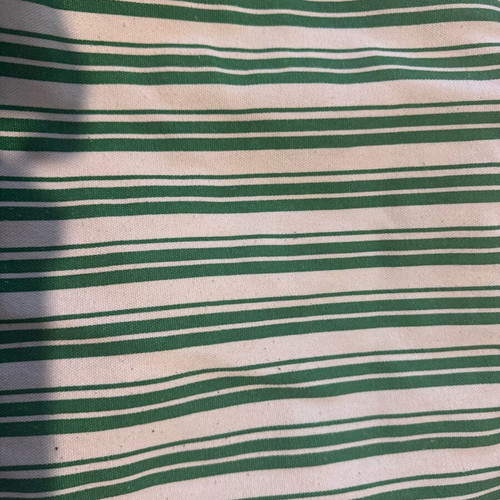 Tote beach bag H&M used, white and green shoulder bag