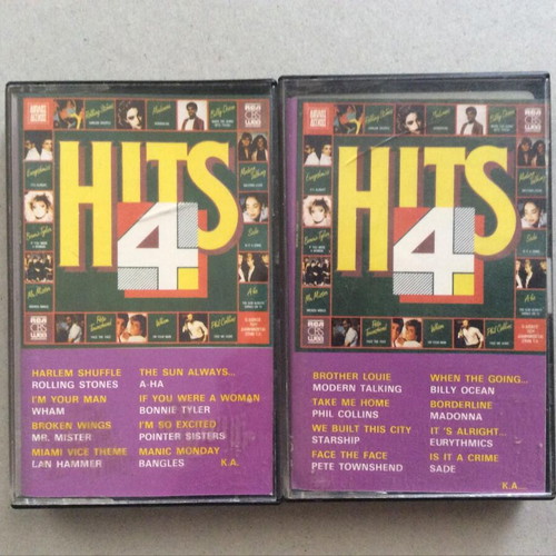 Hits 4 cassette tape used, pop genre