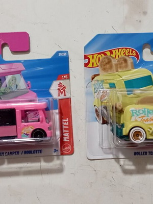 Hot Wheels Barbie Dream Camper και Experimotors Roller Toaster αυτοκινητάκια, σετ 2, ΣΦΡΑΓΙΣΜΕΝΟ ΣΤΟ ΚΟΥΤΙ ΤΟΥ