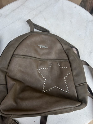 Backpack bag, beige and brown