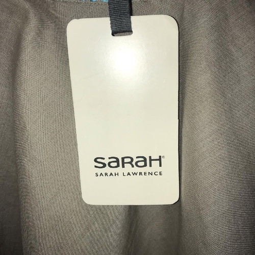 Sarah Lawrence khaki top new with embroidery on bust