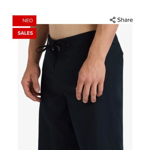 Quiksilver Surfsilk Kaimana 20’ swim shorts, size 34, black