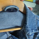 Denim jacket size M like new, blue