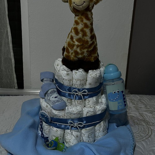 Diaper cake gift new, ideal for newborns and baby shower