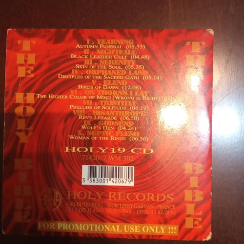 The Holy Bible CD used, metal