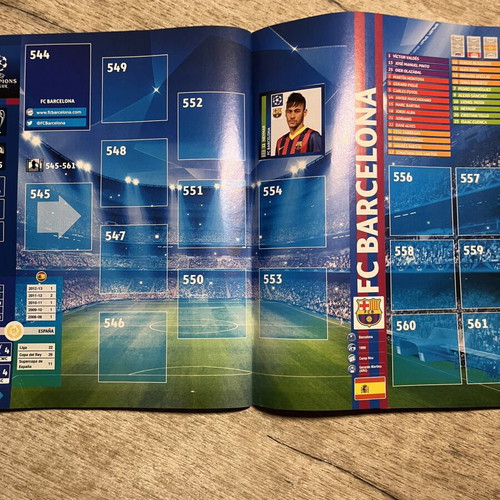 Panini UEFA Champions League sticker album 2013-2014, incomplete