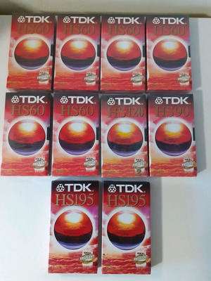 TDK sealed video cassettes new