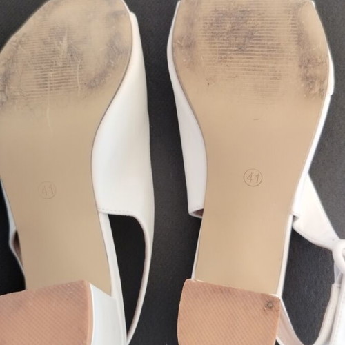Women's white sandals like new, size 41