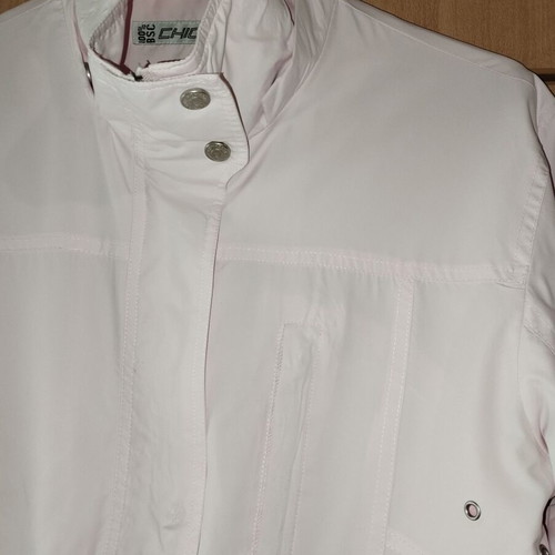 Pink long jacket like new, spring Chicoree size M
