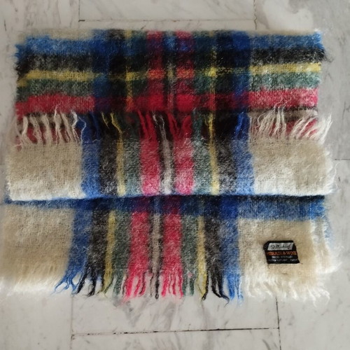 Αυθεντικό σκωτσέζικο κασκόλ Mohair & Wool St Michael μεταχειρισμένο