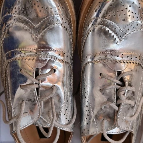 Oxford shoes new size 39 silver