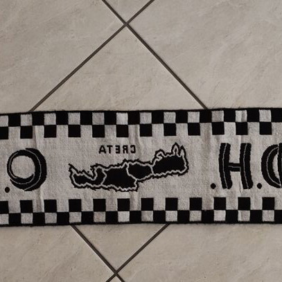 Ofi Crete Football Scarf used with Crete map design