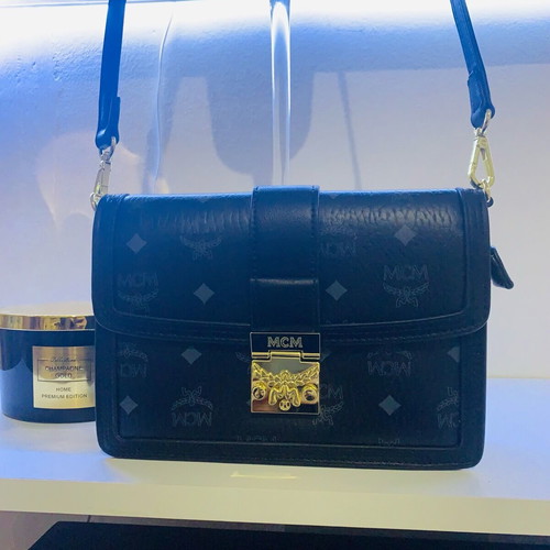 MCM women's shoulder bag black like new