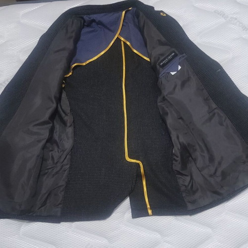 Prince Oliver jacket grey wool with viscose lining like new