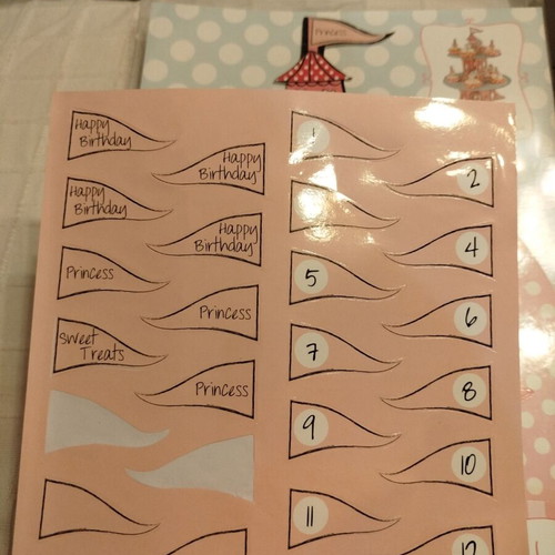 Cupcake stand princess castle design, like new, pink