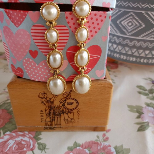 Fo Bijou Earrings like new, 7 centimeters long