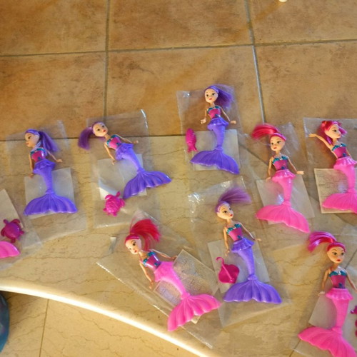 Mermaid dolls with LED lights, new, pack of 10