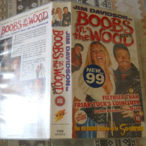 Jim Davidson Boobs in the Woods live VHS tape used with English subtitles