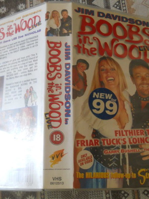 Jim Davidson Boobs in the Woods live VHS tape used with English subtitles