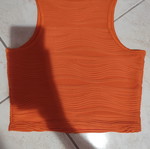 Orange sleeveless top Tally Weill size small like new