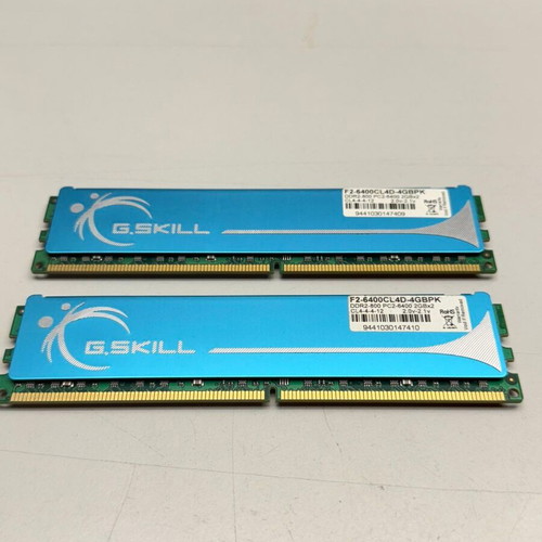 G.Skill 4GB Kit DDR2 800MHz PC2-6400 CL4 Blue Heatspreader like new