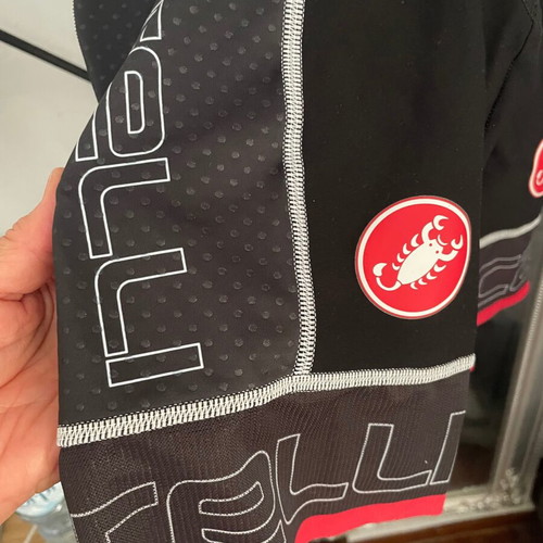 Castelli Rosso Corsa Bib Medium, like new, black red