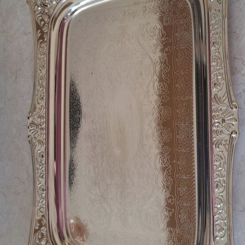 Vintage Twin Bird Serving Tray Stainless Steel 18/8 Made in Japan