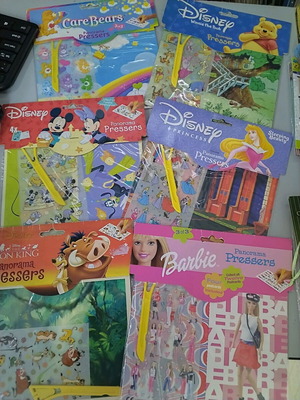 Αυτοκόλλητα σκρατς μεγάλα συλλεκτικά σετ 6 τεμαχίων καινούργια