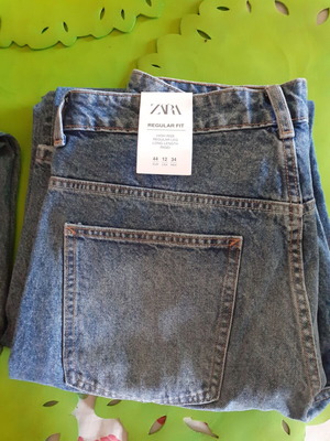 Παντελόνια τζιν Zara καινούργια, μέγεθος 44, μπλε